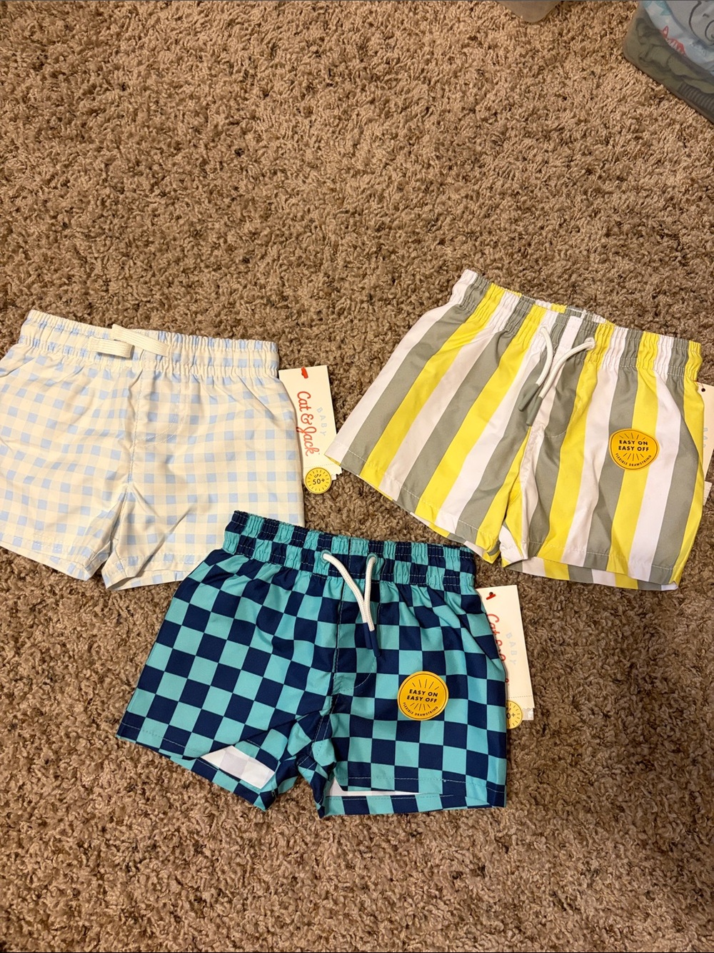 Cat & Jack bundle of 3 NWT swim shorts